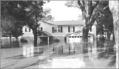 Image of flooded house